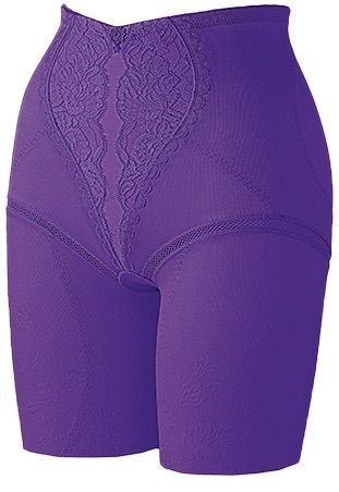 【保障できる】 シャンデール紫色 新品，未使用 花柄 骨盤ガードル 蕾み 下着・アンダーウェア