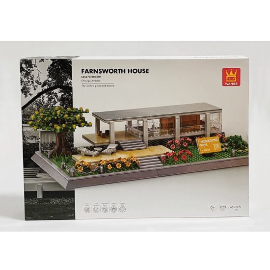 建築ブロック【ファンズワース邸】 ミース・ファン・デル・ローエ Farnsworth House アーキテクチャー レゴ互換 - メルカリ