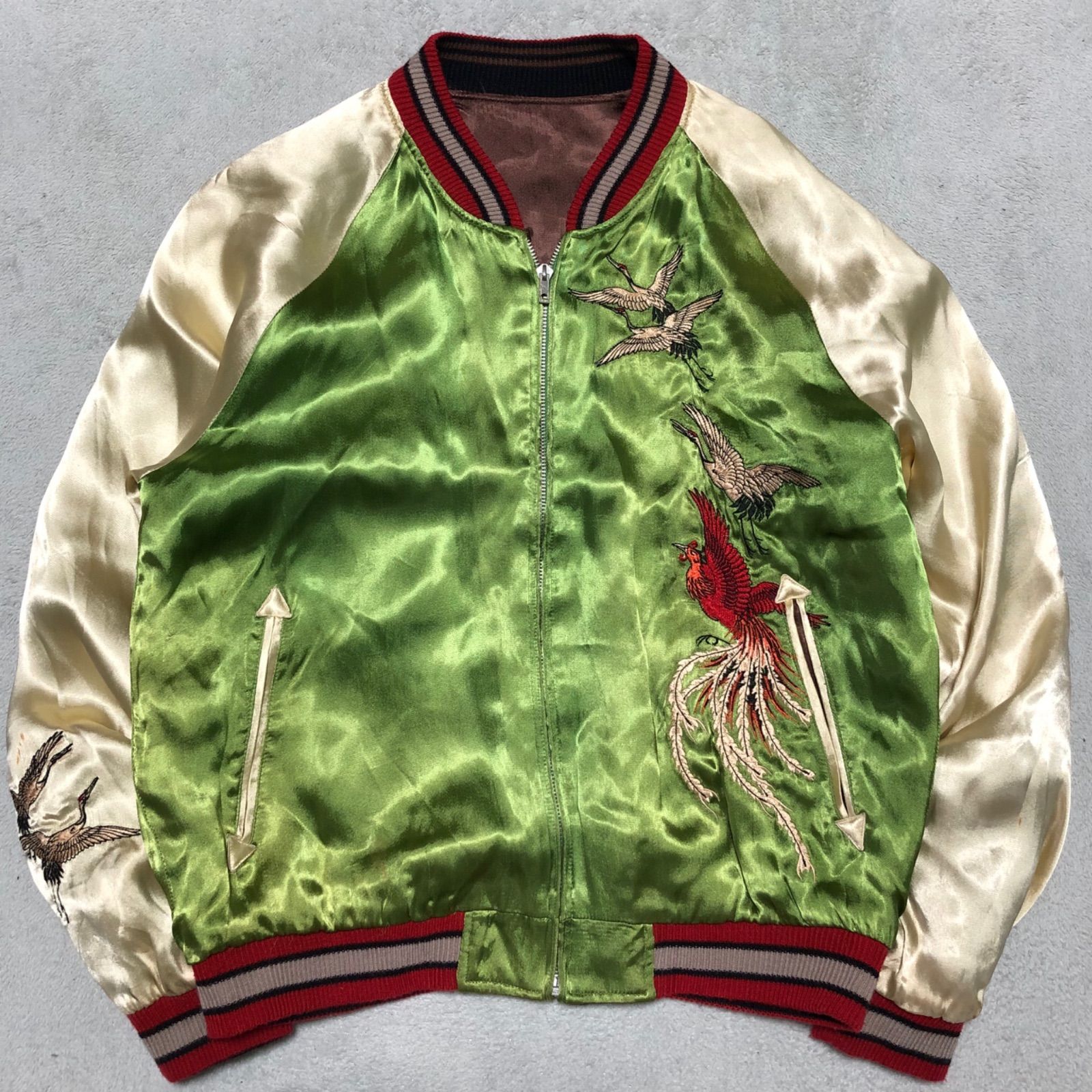 radiall 虎 刺繍 スーベニア ジャケット 深緑 M