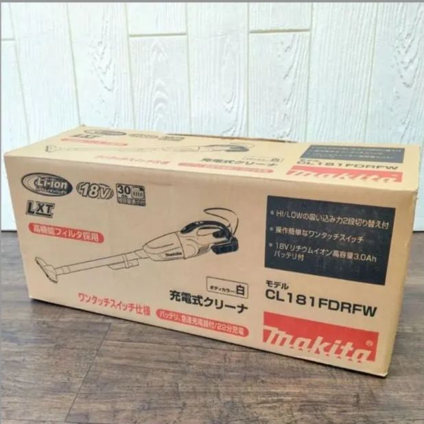 在庫 MAKITA マキタ 18V 充電式クリーナ CL181FDRFW ホワイト バッテリ 充電器付き SNA 2250623011008VHFA