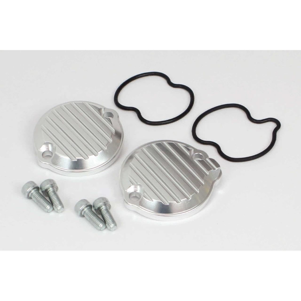 パーツ武川 TAKEGAWA タペットカバーセット アルミ削り出し シルバー スーパーカブ110 クロスカブ110 スーパーカブC125 CT125 Monkey125 ダックス125 GROM 01-18-0022