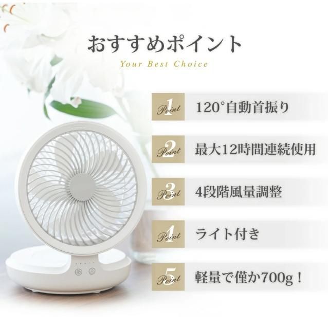 扇風機 多機能 デスクランプ ファン 卓上 壁掛け 2WAY仕様 5枚羽根 段階風量調節 小型 シールフック付き 折りたたみ式 静音強風量3年保証 pBsT373