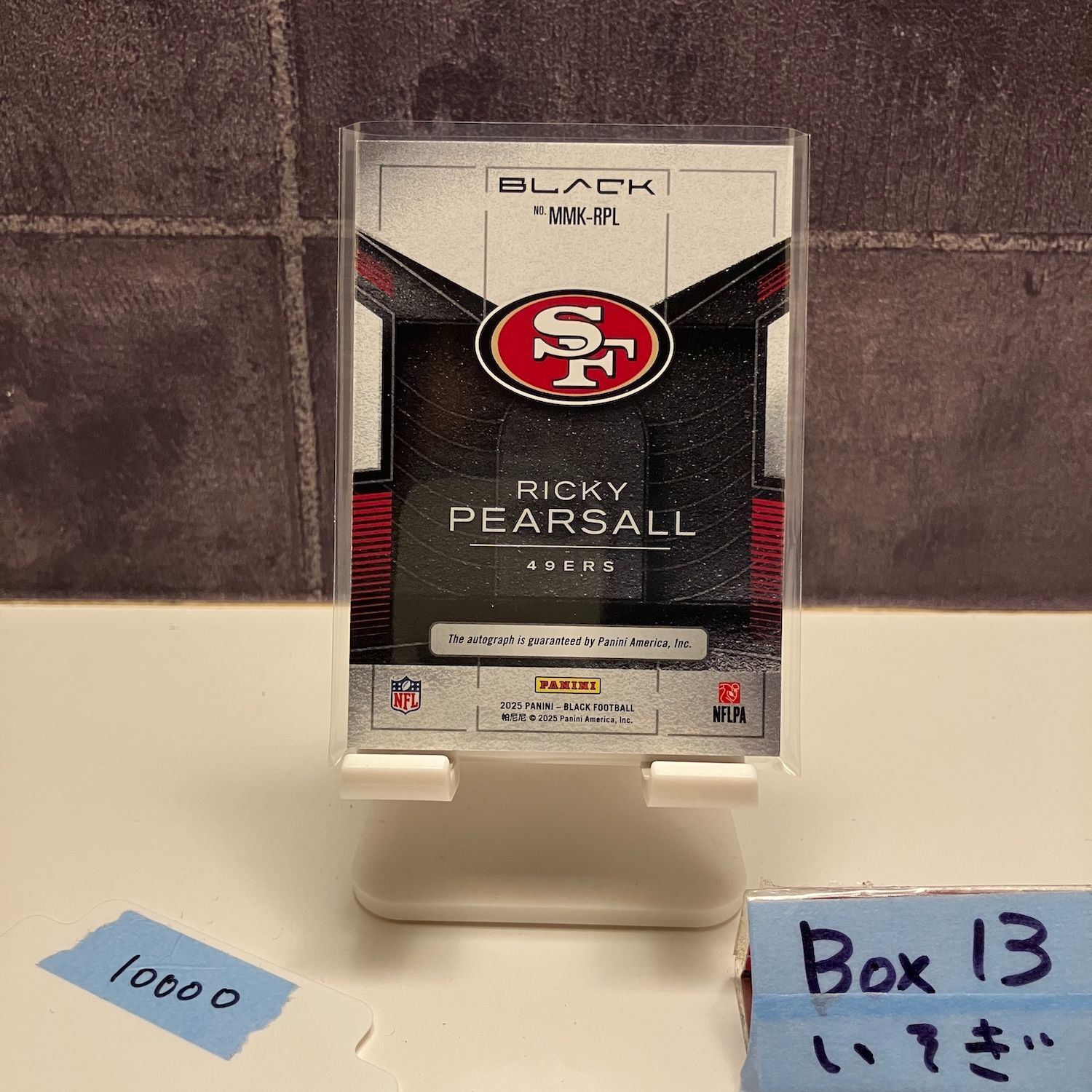 2025 Panini Black Ricky Pearsall 87 99 直筆サイン San Francisco 49ers Metallic Marks RC ルーキー Rookie カード WWW_NOITHATQUANGTHANH_NET