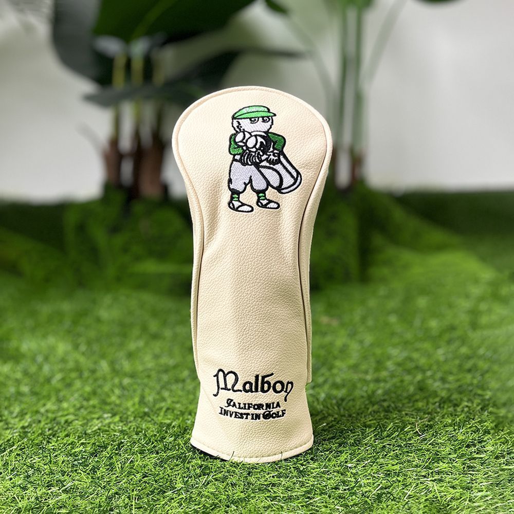 【大人気値下げ新品4点セット】MalbonGolfマルボンゴルフクラブカバー茶色 大人気値下げ新品4点セット】MalbonGolfマルボンゴルフクラブ