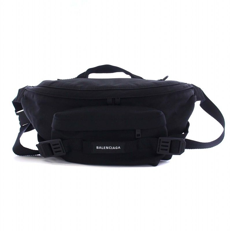 同梱不可】 BALENCIAGA◇ARMY BELTBAG L/ウエストバッグ/ナイロン 