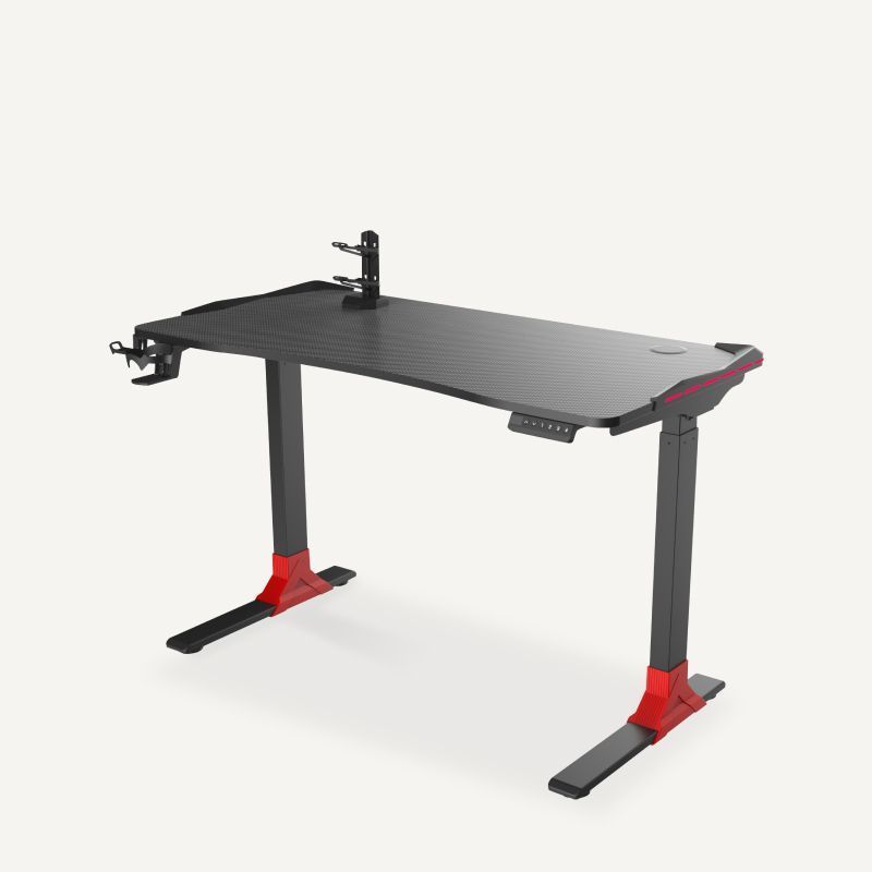 FlexiSpot ゲーミングデスク GT2D-JA 昇降デスク 電動式 パソコンデスク 幅120cm LEDライト RGB