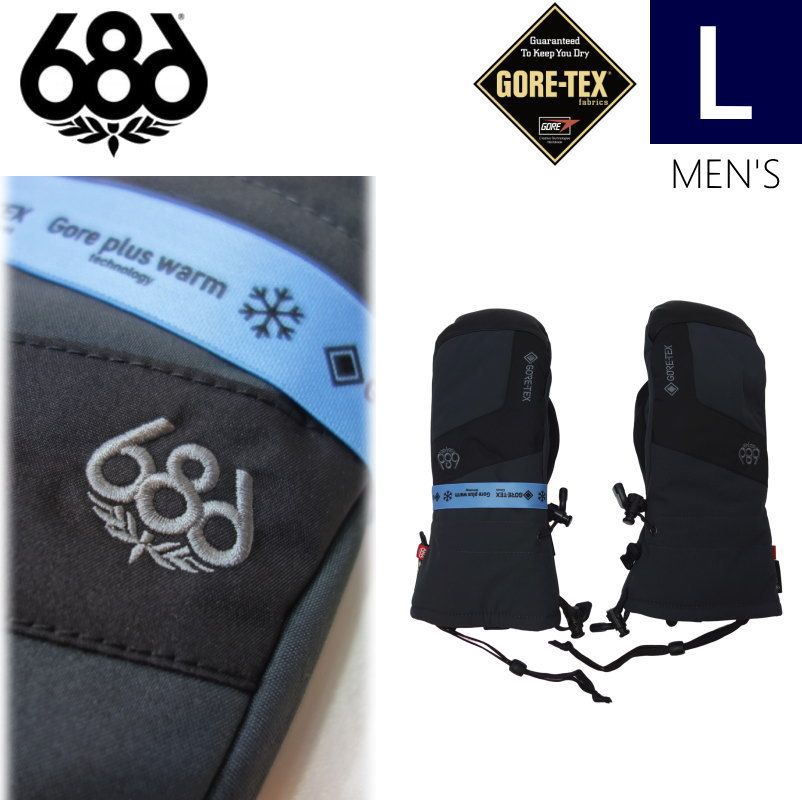 お歳暮 即納】○23-24 686 GORE-TEX LINEAR MITTEN カラー:CHARCOAL L その他