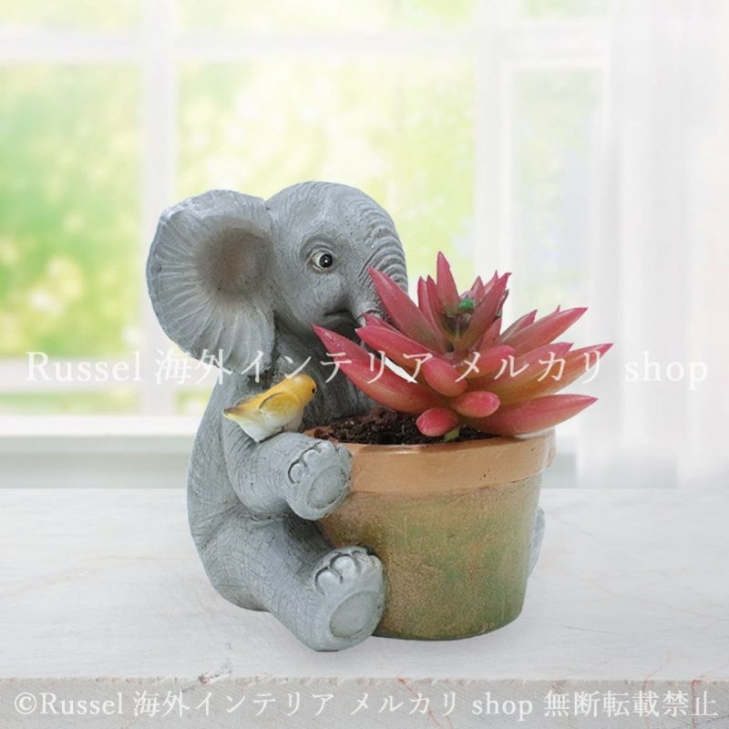 象 ぞう プランター オーナメント オブジェ 象 ぞう プランター オーナメント オブジェ