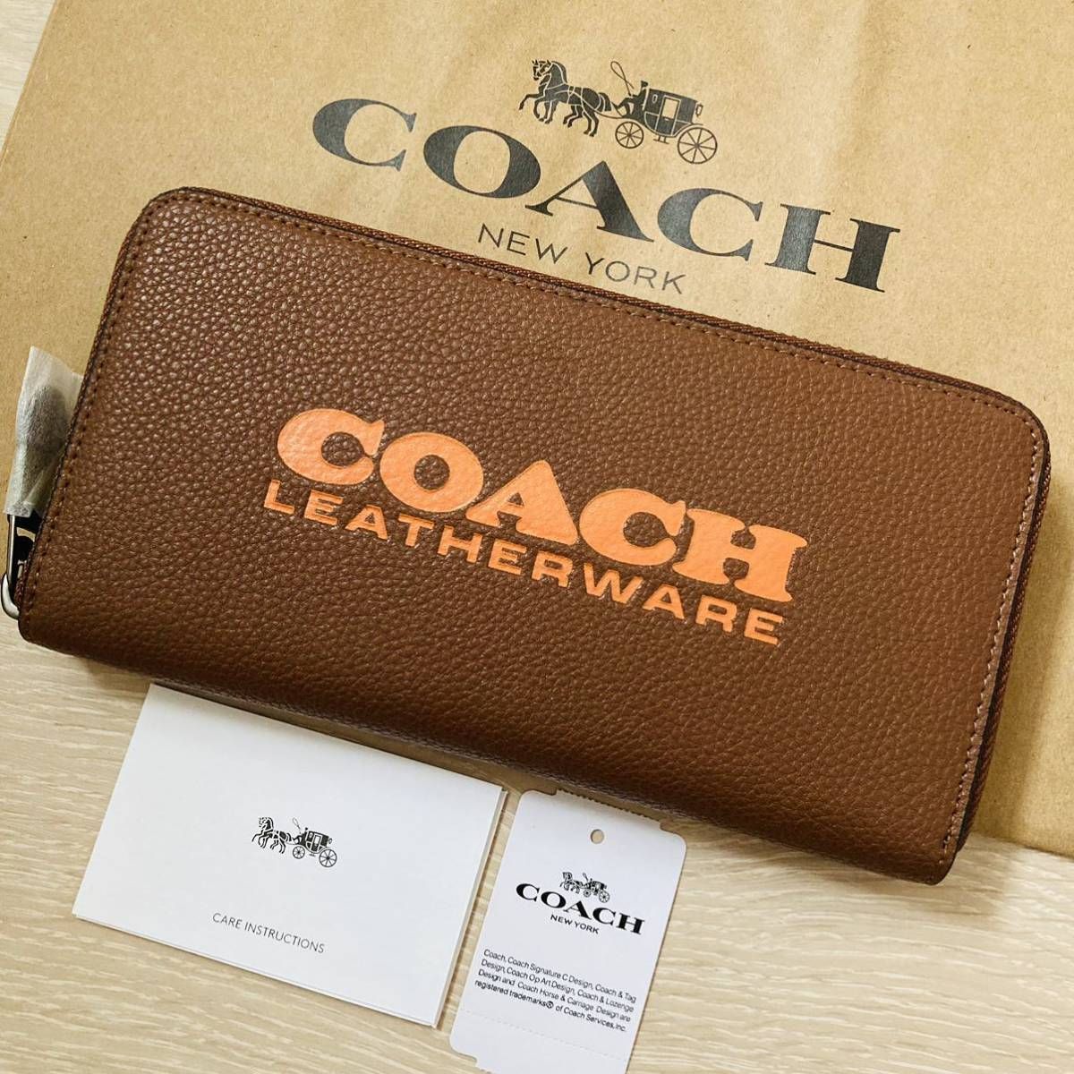 ☆ COACH コーチ 6699 長財布 アコーディオン ラウンドジップ