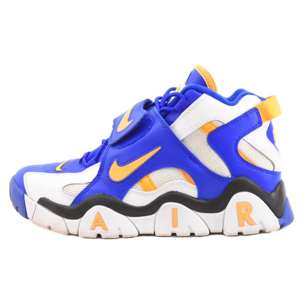 NIKE (ナイキ) AIR BARRAGE WARRIORS AT7847-100 エアバラージ ウォリアーズ ミッドカットスニーカー ブルー/イエロー US10.5/28.5cm