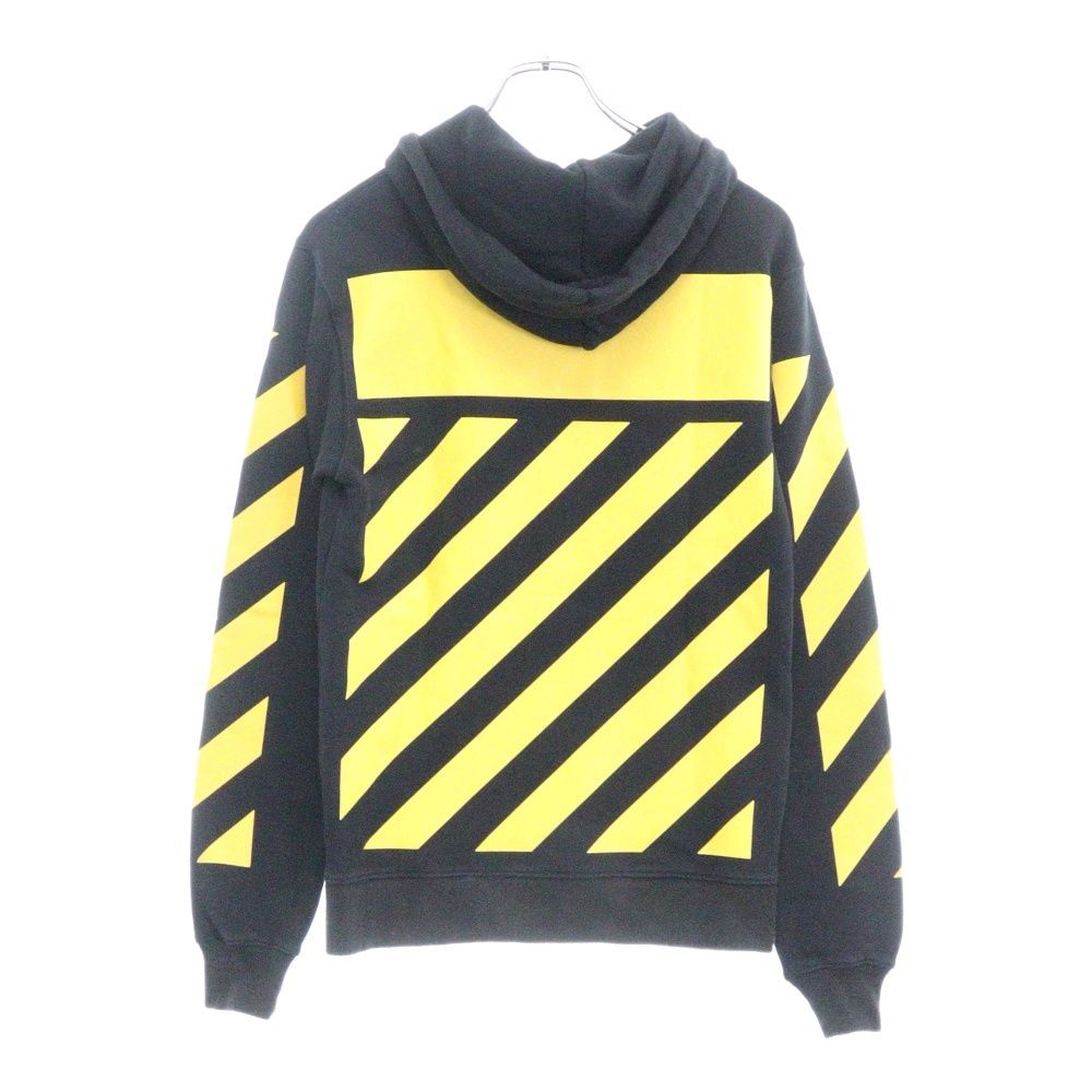 OFF-WHITE オフホワイト 16AW CARAVAGGIO HOODIE カラヴァッジョ フロントプリント プルオーバーパーカー フーディー ブラック OFF-WHITE (オフホワイト) 16AW CARAVAGGIO HOODIE カラヴァッジョ