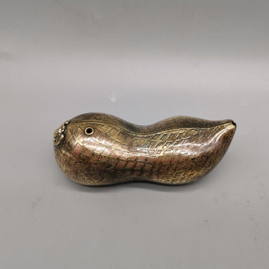 銅器 水滴壺 水注 文房具 書道用 工芸品 美術品 置物