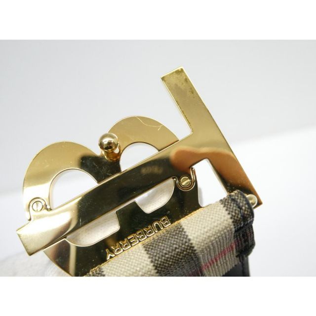 バーバリー BURBERRY ノバチェック TBロゴ レディース ベルト
