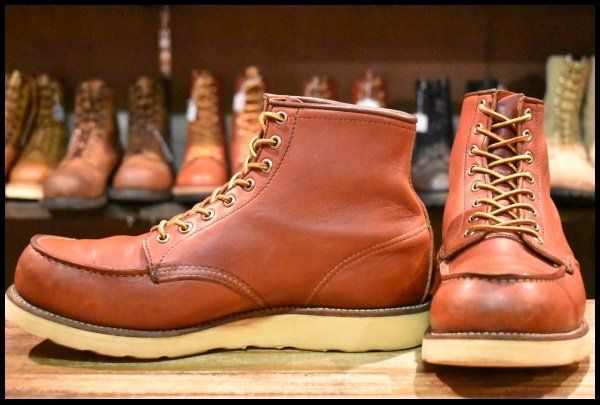 10E 半円犬タグ 95年 レッドウィング 875 アイリッシュセッター 赤茶 オロラセット モック ブーツ redwing HOPESMORE FJ159