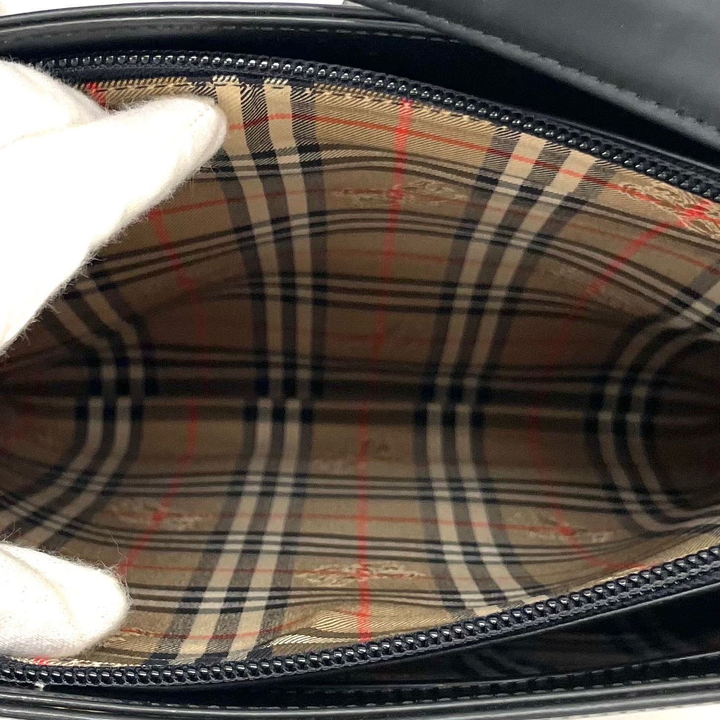 美品 バーバリー ショルダーバッグ ノバチェック バケツ型 肩掛け カーフレザー ◇BURBERRY◇バーバリー ショルダーバッグ ノバチェック バケツ