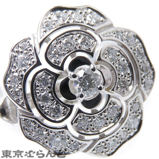 a*e様 正規品CHANELカメリアストーンピアス　片方 CHANEL シャネル/カメリアピアス/販売証明書(2002年2月・国内)付