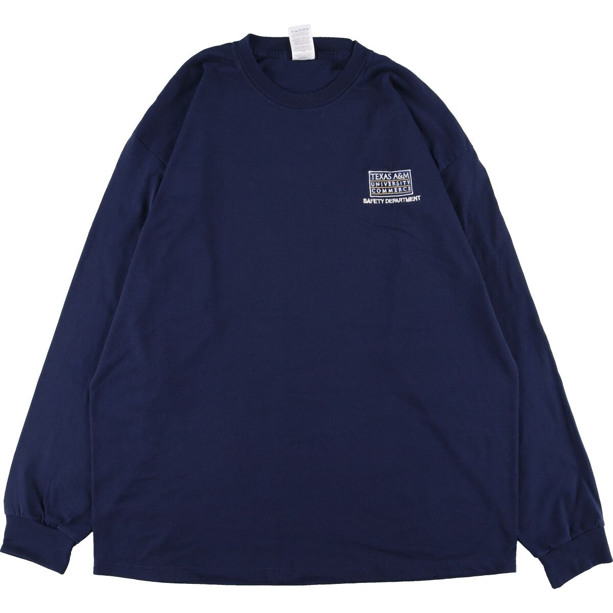 古着 ジャージーズ Jerzees ワッペン付き ロングTシャツ ロンT メンズXL/eaa359050