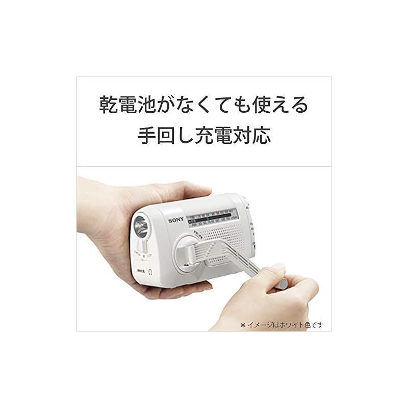 FM|AM|ワイドFM対応 手回し充電対応