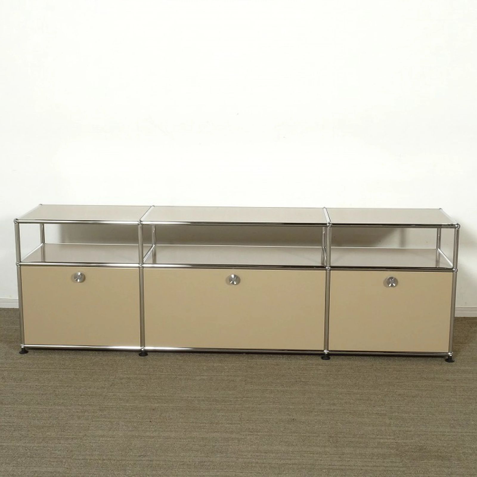 ◾︎SELUNO◾︎ アウトレット USM Haller USMハラー サイドボード ドロップダウンドア×3 ベージュ 32万 v727