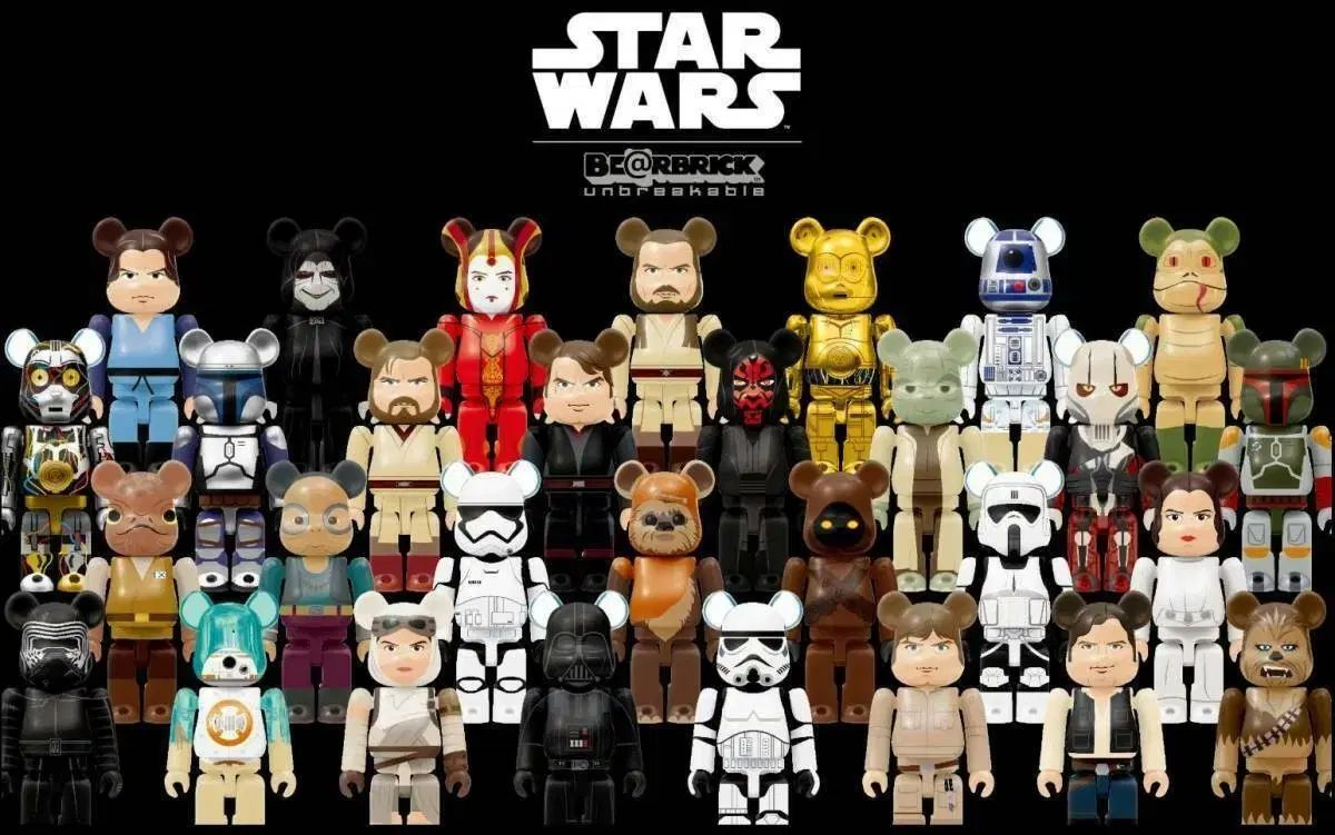 ハッピーくじ 2017 BE RBRICK ベアブリック Star Wars スター ウォーズ 100 % 30 種