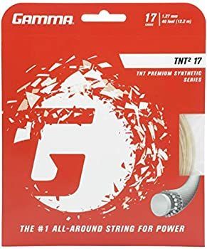 (White) - Gamma TNT2 17G Tennis String