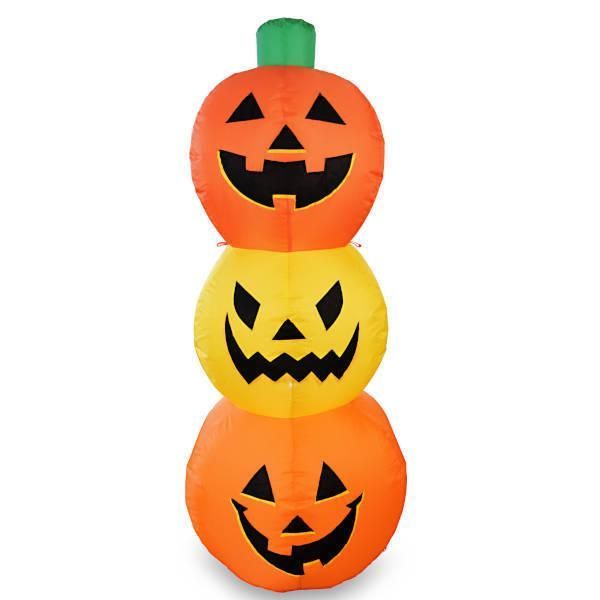 エアーディスプレイ トリプルパンプキン ハロウィン 飾り 置物 大きい置き物 かぼちゃ カボチャ エアブロー エアバルーン イベント 会場