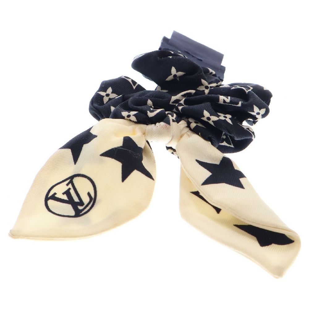 ヴィトン LOUIS VUITTON シュシュ(LVロゴ/スター/ブラック)