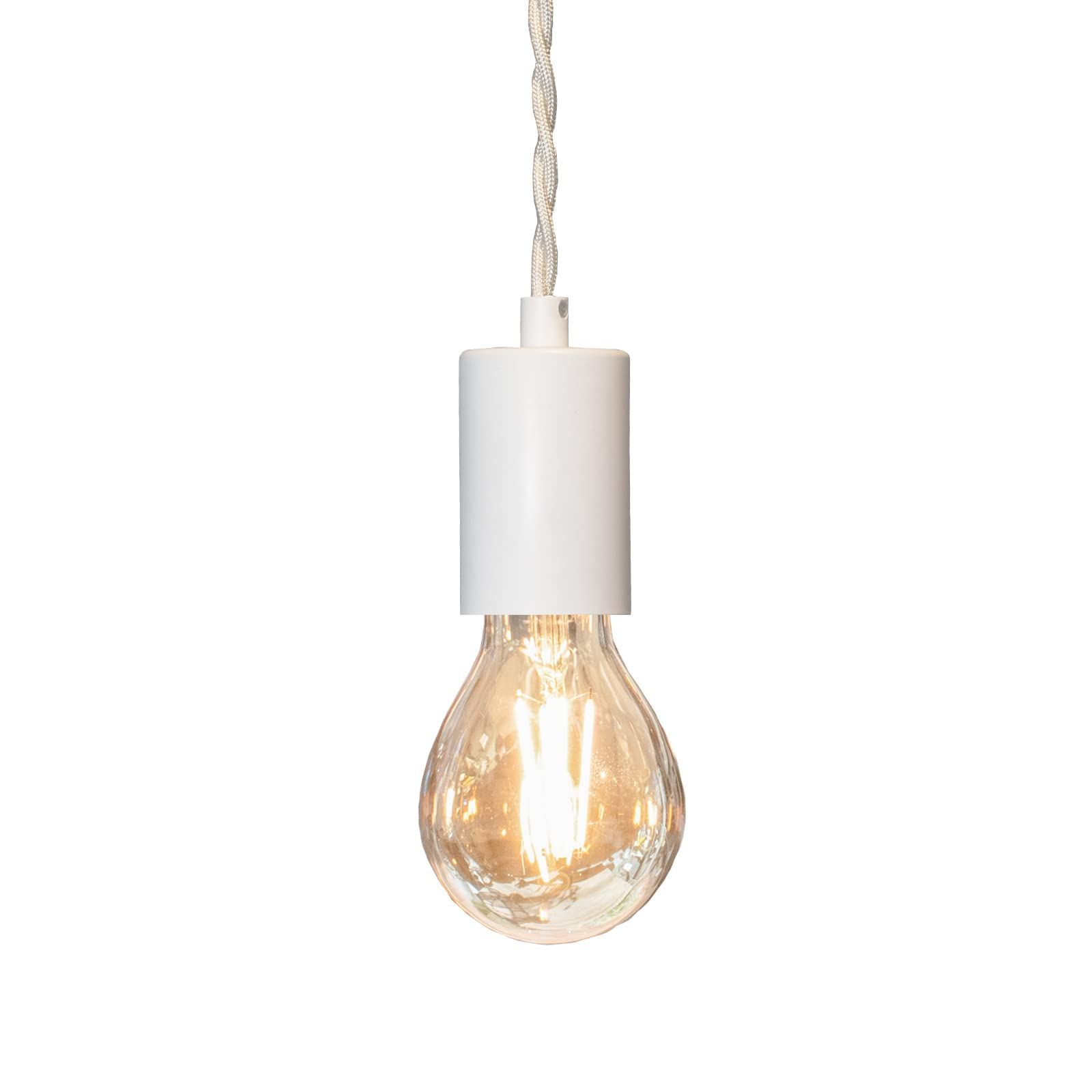 【在庫セール】電球なし マットホワイト E26 照明器具 LED ダクトレール用 ペンダントライト ムーラ