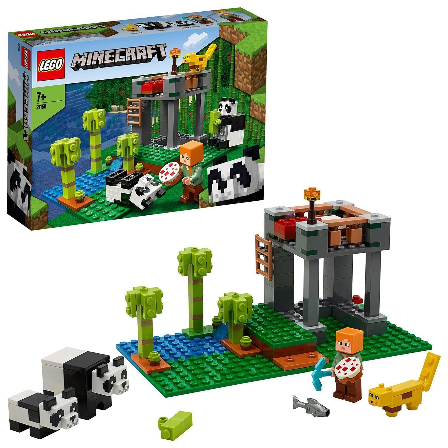 【大人気】レゴ(LEGO) マインクラフト パンダ保育園 21158 おもちゃ ブロック プレゼント 動物 どうぶつ 街づくり 男の子 女の子 7歳以上