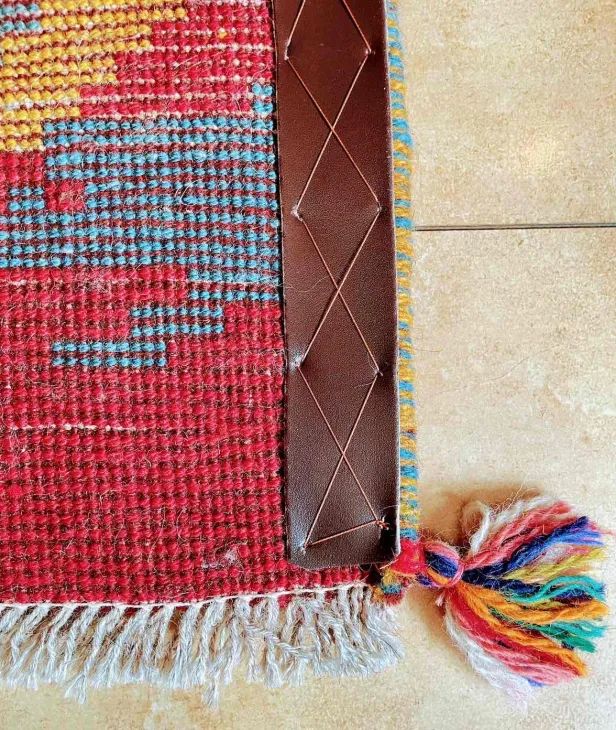 ペルシャ 高品質 ギャッベ座布団 おぎめ 本物 手織り絨毯 ギャベ