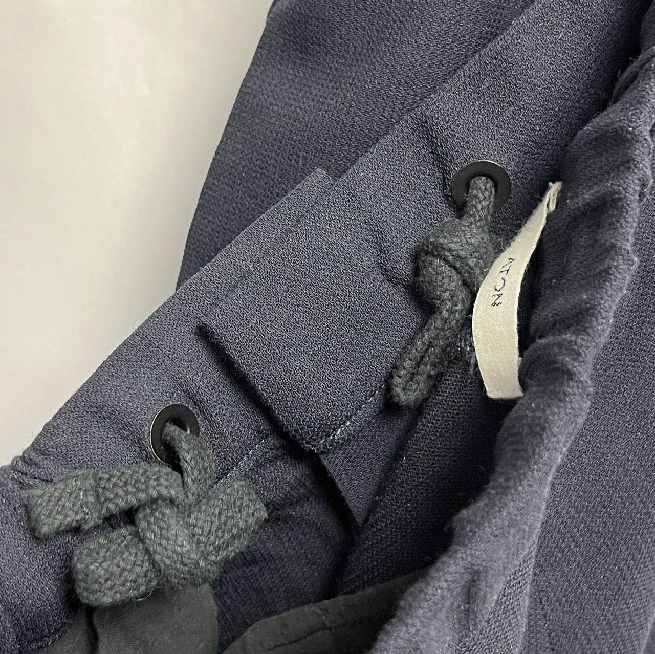 ATON エイトン wool caramel piquet tapered pants ウールカラメルピケ  