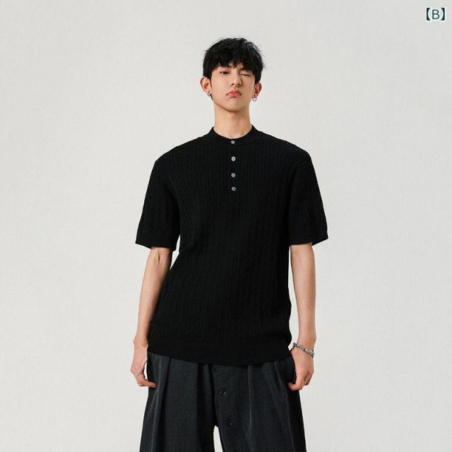 [3XL]メンズ ファッション 服 用 オシャレ シンプル 大人 かっこいい ストリート 夏コーデ トップス ファッション 服 オシャレ 種類22：3XL&frasl;A：ブラック ()]メンズ 種類8：3XL&frasl;C：赤
