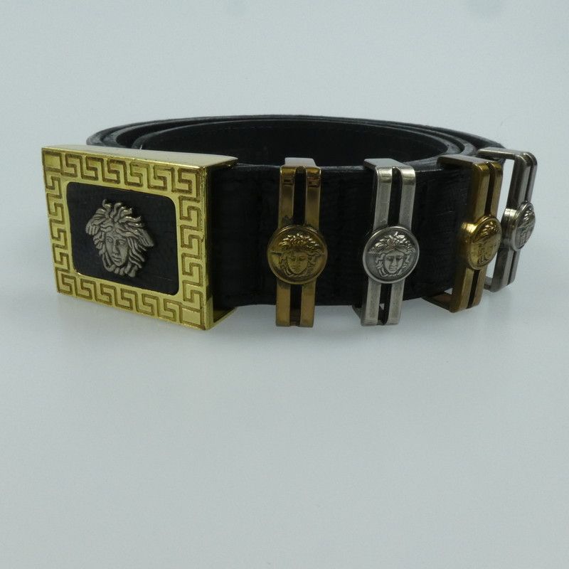 姫路東店】 中古 VERSACE | ヴェルサーチ ベルト 4連メデューサ