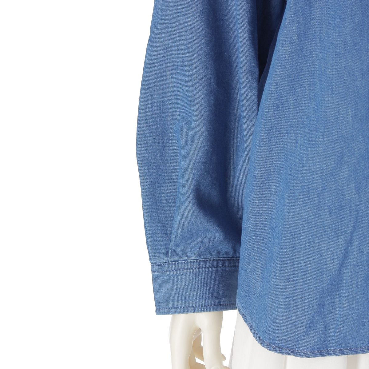 ドゥロワー ラッフルデニムシャツ 36 【公式通販】