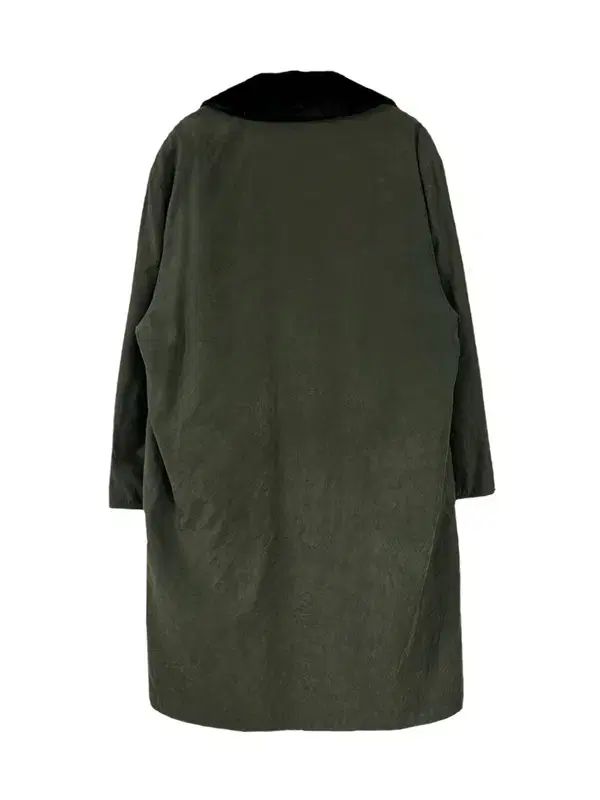 F SALCO コットンベルベット ファー カジュアルコートジャケット カーキ