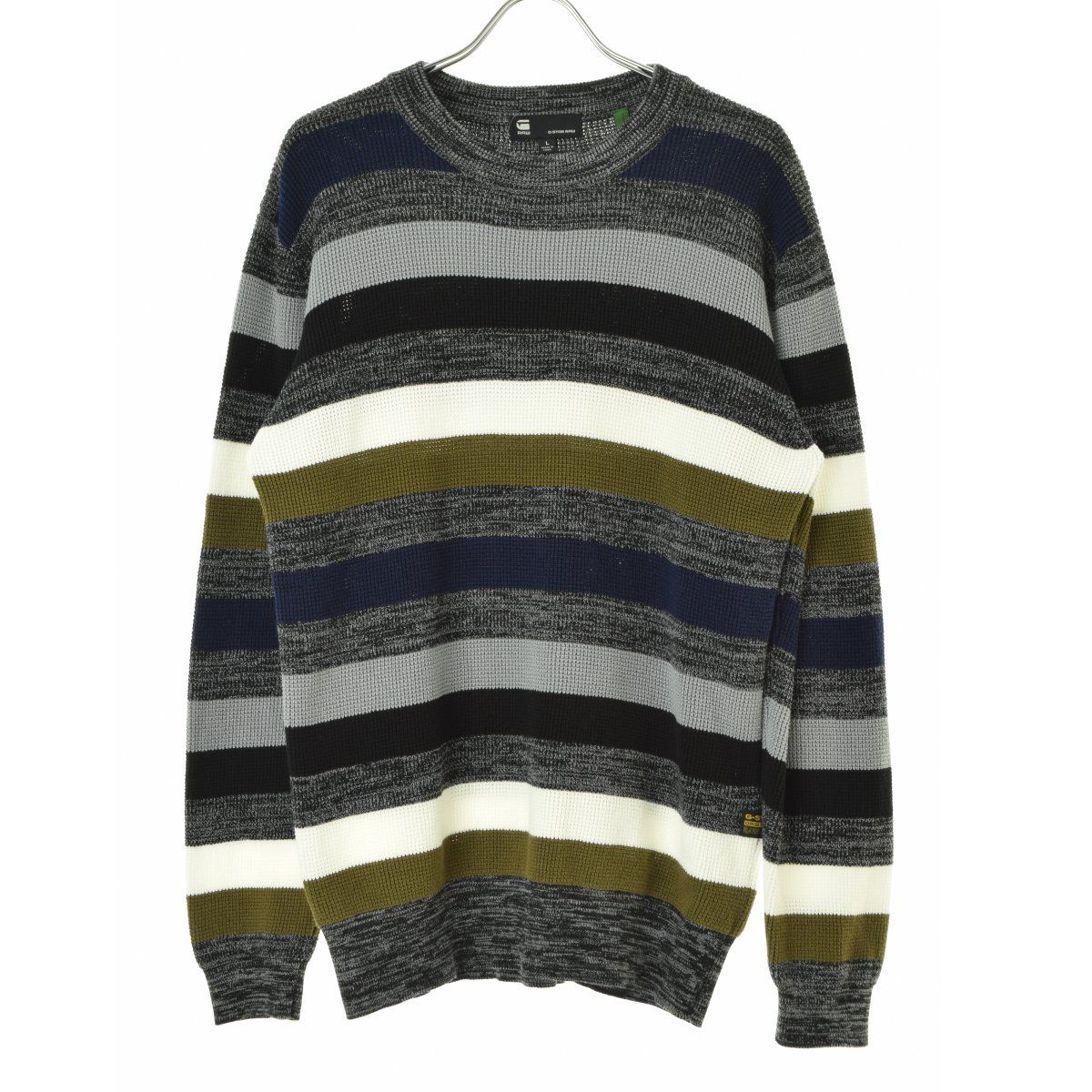 本日限定SALE！ TOGAPULLA マルチカラー ストライプニット セール】配色ストライブ柄ニットプルオーバー（ニット/セーター