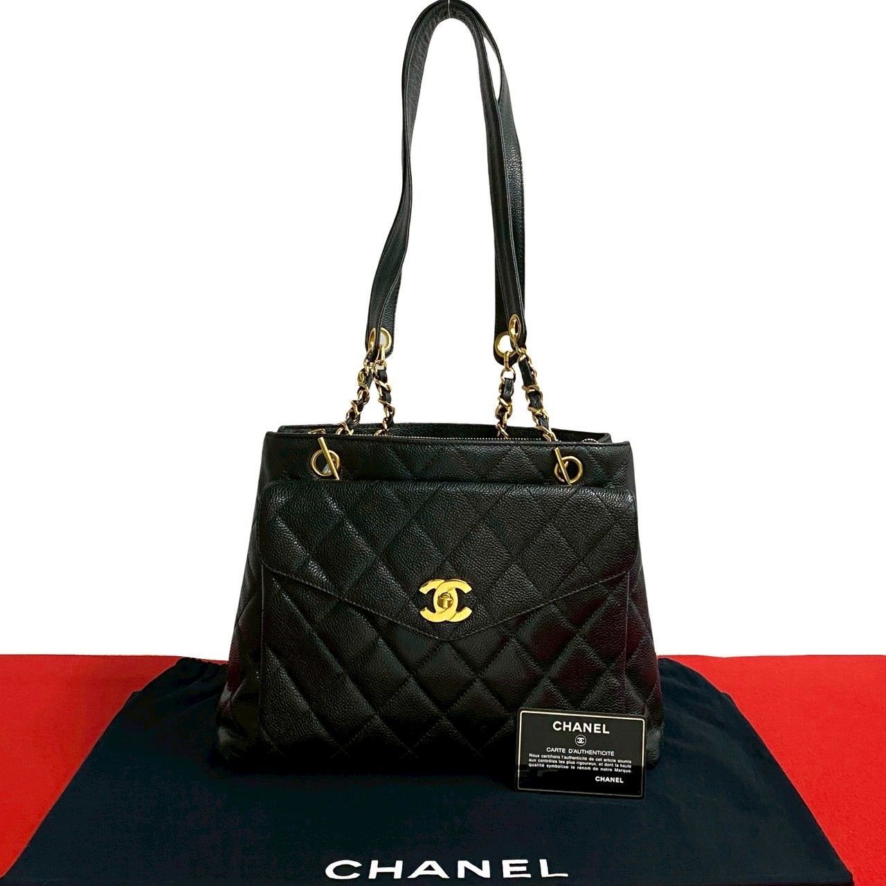 極 美品 カード シール有 4番台 CHANEL シャネル マトラッセ ココ 