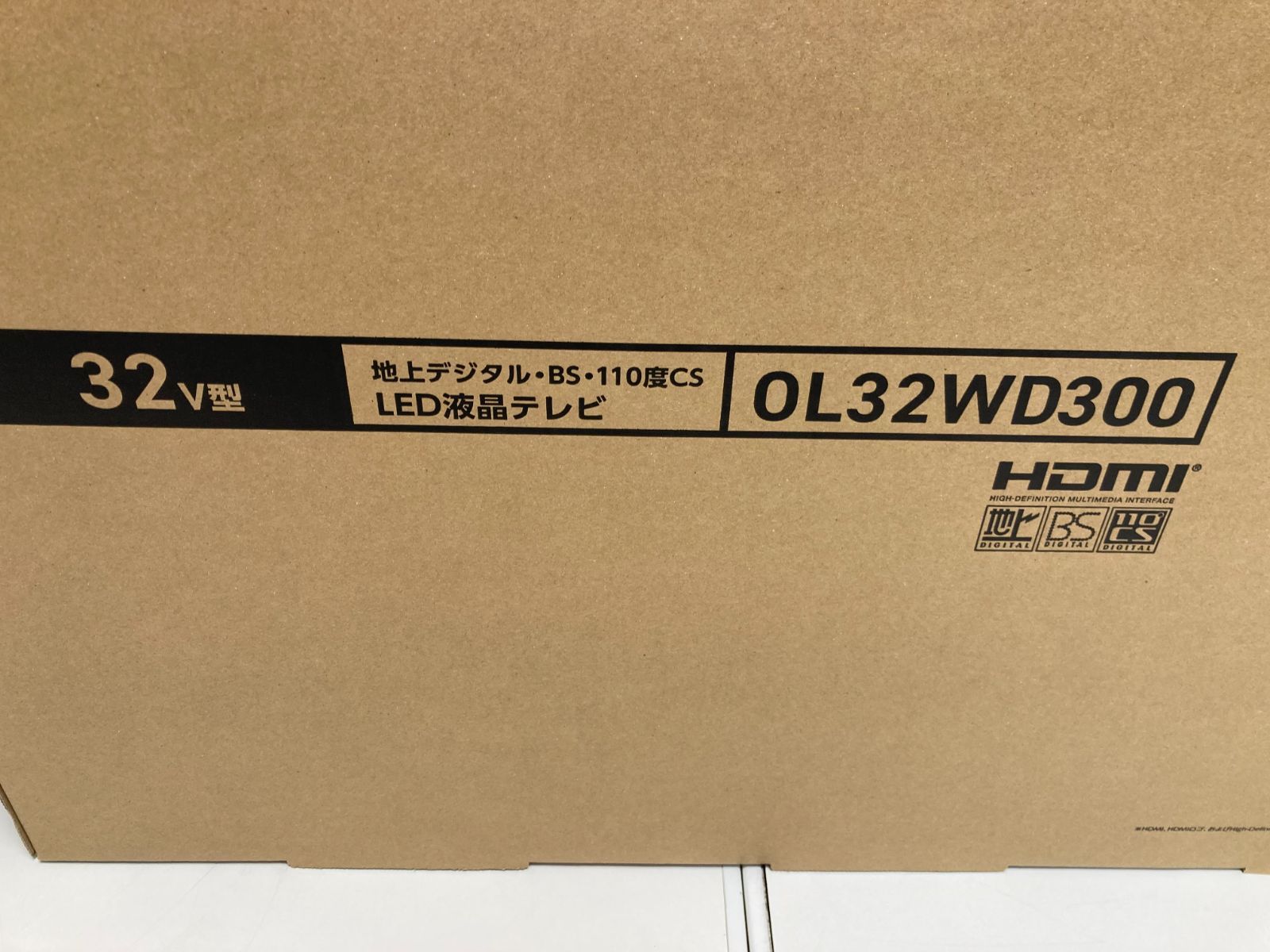 ■未使用品■ORION オリオン 32型 32インチ 32V OL32WD300 地上デジタル・BS110度CS LED液晶テレビ 箱にダメージあり