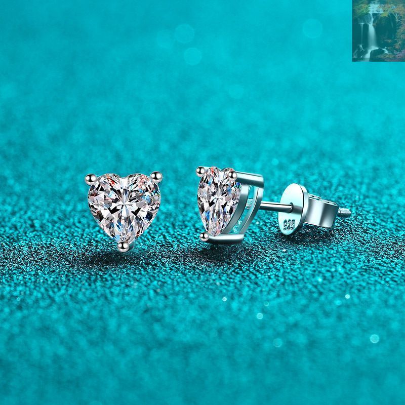 silver925 モアサナイト シルバー ピアス アバランチ 0.3ct