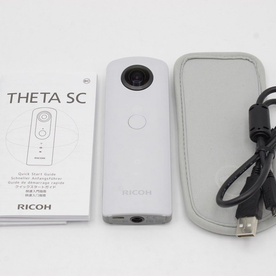 美品】リコー THETA SC ホワイト 全天球カメラ 910740 360度カメラ RICOH シータ 本体 - メルカリ