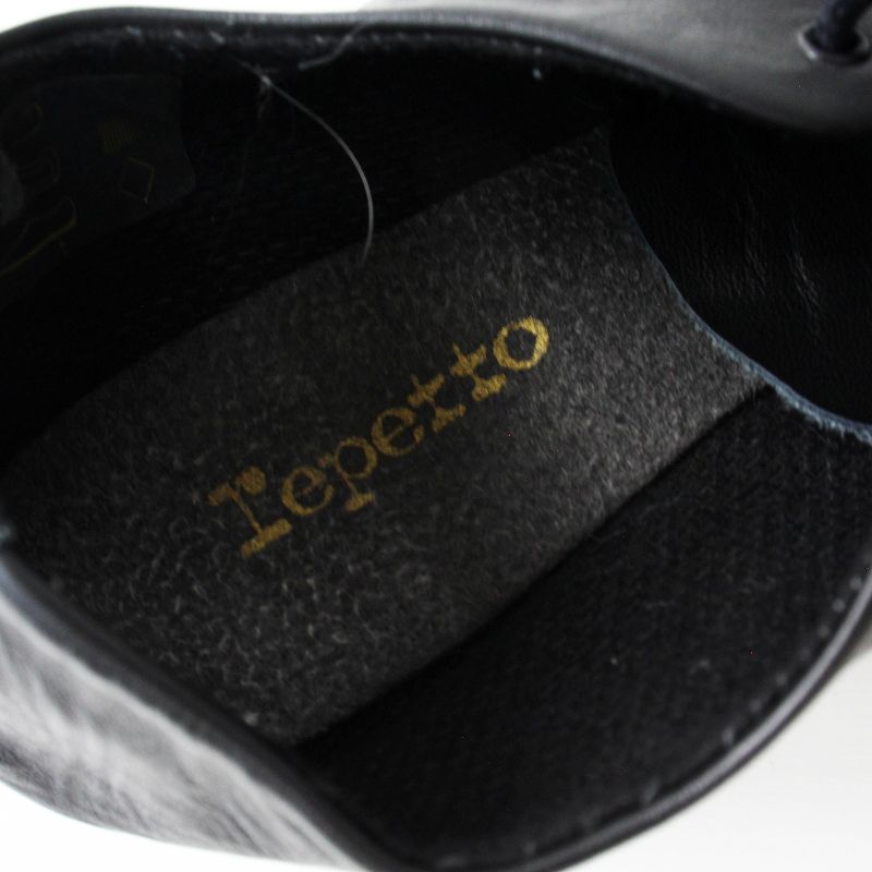 レペット repetto Jazz レースアップシューズ 39/ブラック フラット