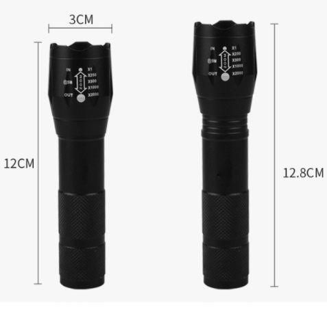 T0338A ホルダー＆USBケーブル付き☆懐中電灯 led USB充電式 防水