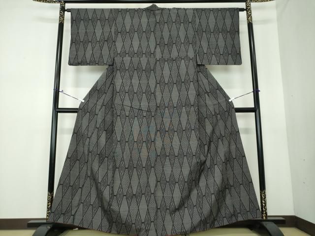 平和屋着物●上質な紬　花菱文　正絹　逸品　DAAS3403ps 平和屋着物○上質な紬 花菱文 正絹 逸品 DAAS3403ps