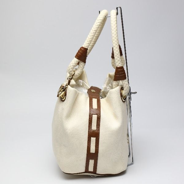 バッグ マイケルコース トートバッグ ホワイト×ブラウン Michael Kors 