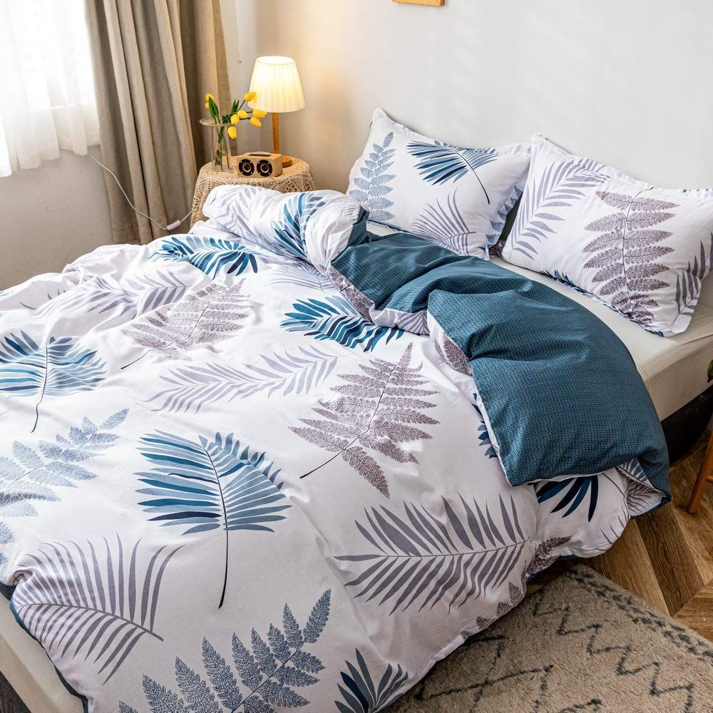 multicolor_ダブル 夢ノホーム 掛け布団カバー 単品売り 《190x210cm 綿100％ YKKファスナー》掛けふとんカバー 洗い替え 通気性が良い 防ダニ 抗菌 肌ふとんカバー (LT31, ダブル)