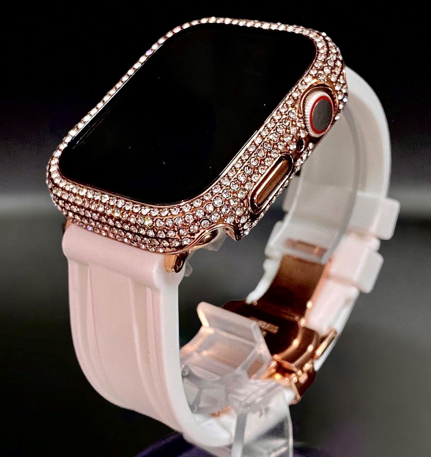 アップルウォッチバンド ラバーベルト Apple Watch キラキラ ケース 