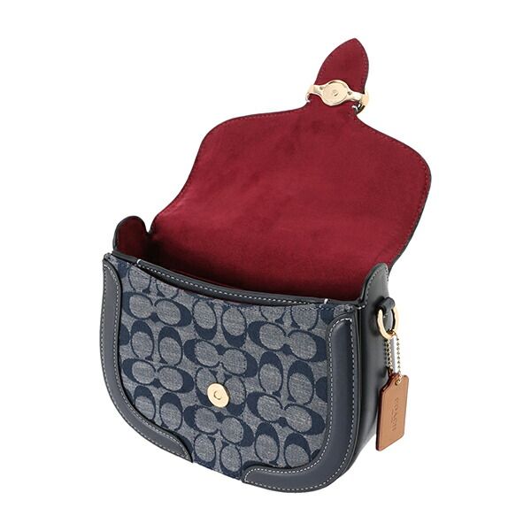 新品 コーチ COACH ショルダーバッグ ジョージー サドルバッグ ブルー 青 新品 コーチ COACH ショルダーバッグ ジョージー サドルバッグ ブルー