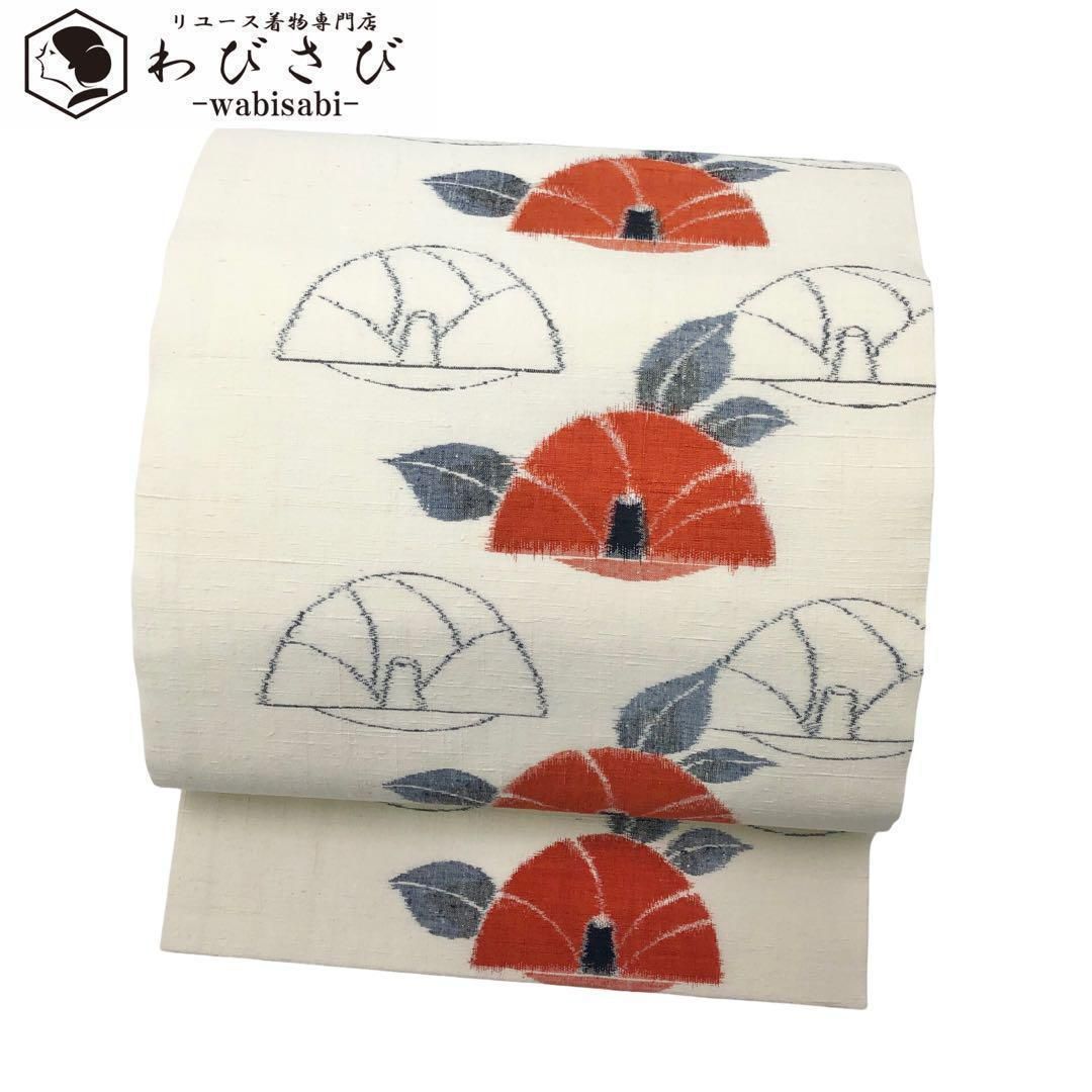 本場大島紬 美幸 経緯絣 小紋 華文 亀甲 唐草 証紙 イ6002 白大島 本場