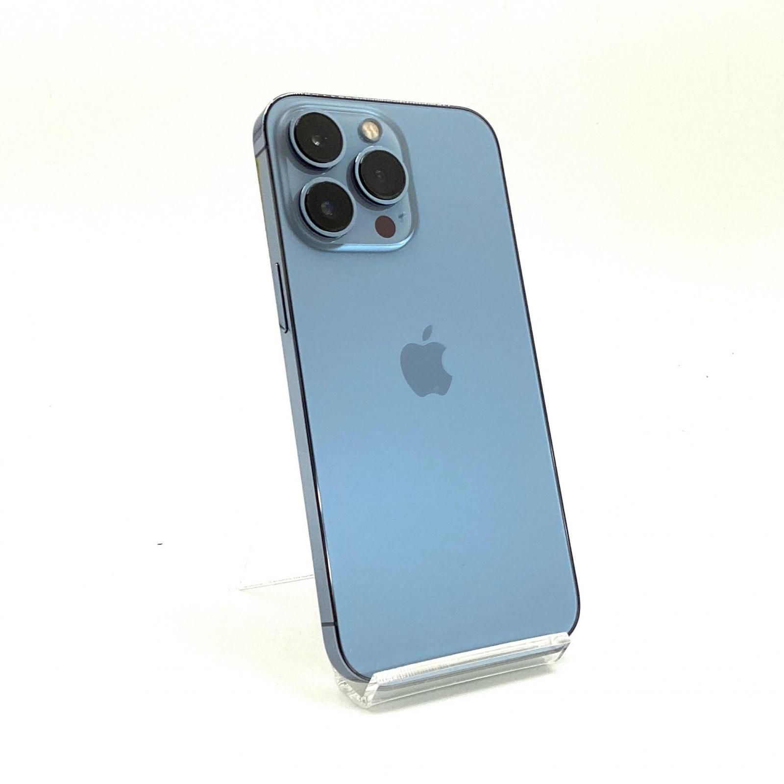 【全額返金保証】【最速発送】Apple iPhone 13 Pro 128GB シエラブルー au 79% 美品 動作確認済