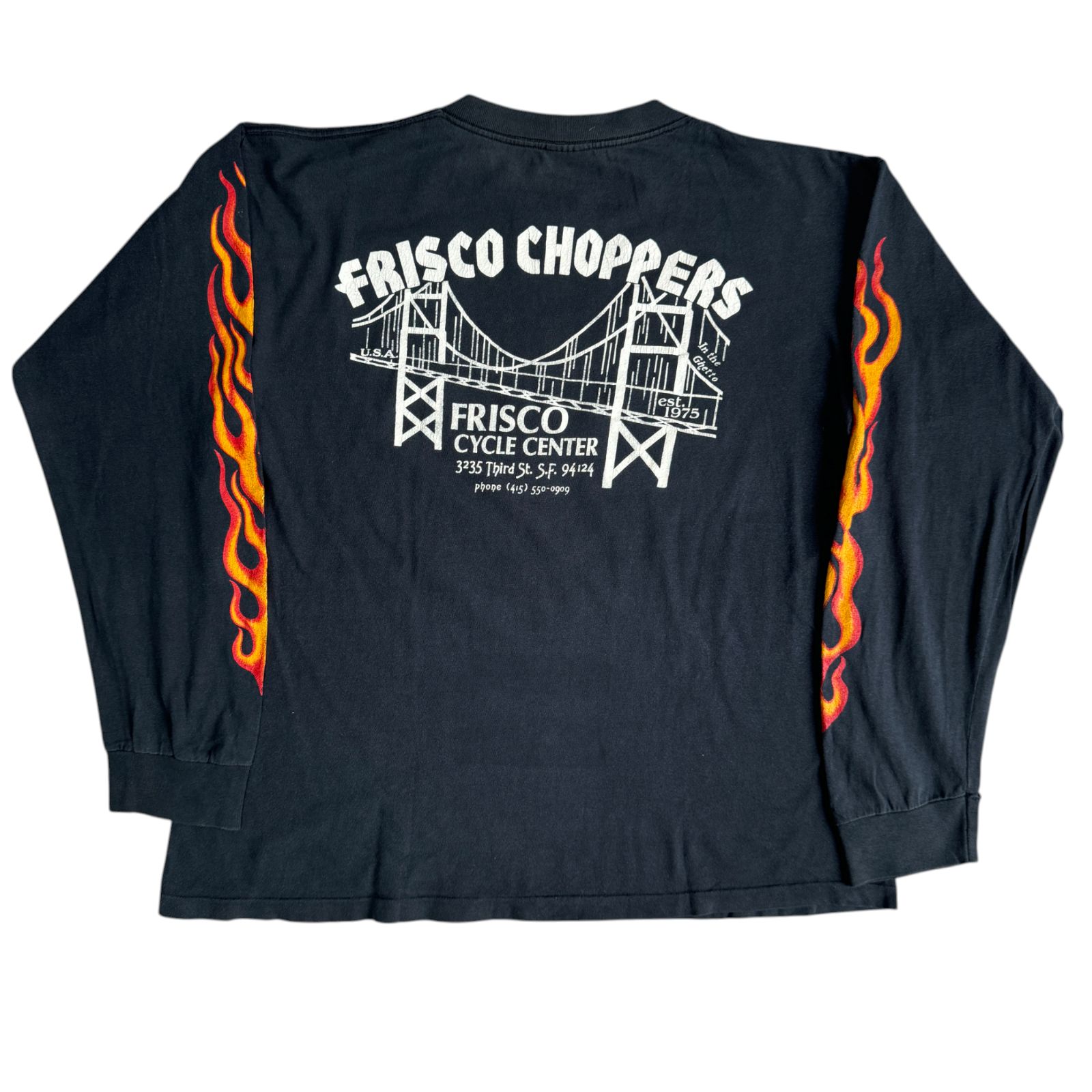 Lサイズ frisco choppers ロンT vintage 90s